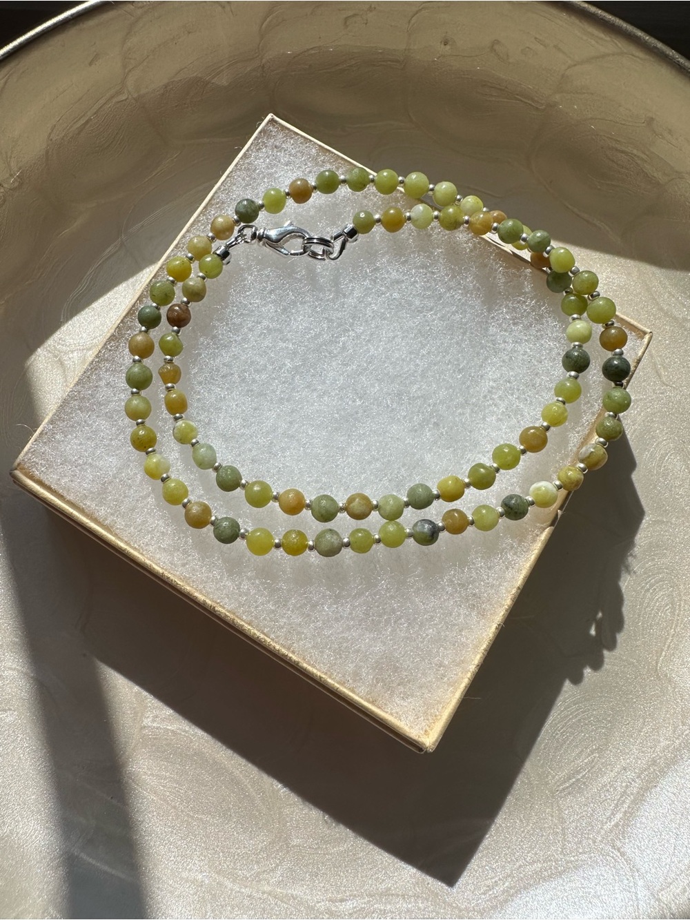 Jade Handcrafted Bead Necklace - Women Jewelry